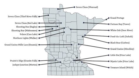 casinos in minnesota map